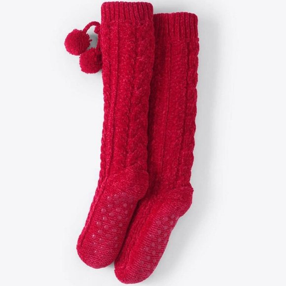 Draper James Shoes - Draper James x Lands' End  Women's Cable Knit House Slipper Socks